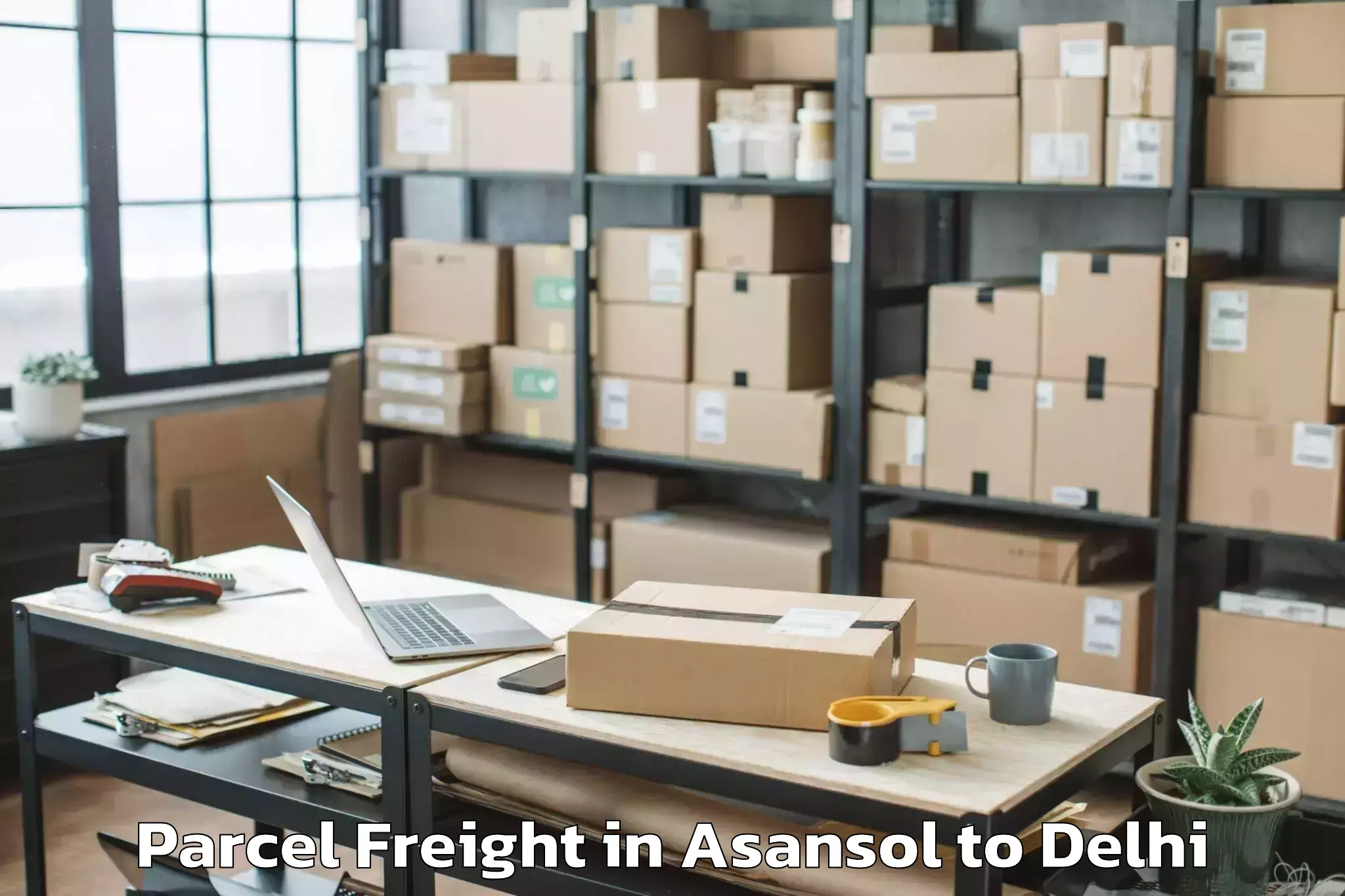 Top Asansol to Vasant Square Mall Parcel Freight Available